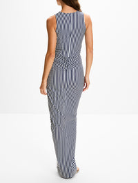Leni Dress,SILVIA TCHERASSI,BLUE STRIPES,Image 4