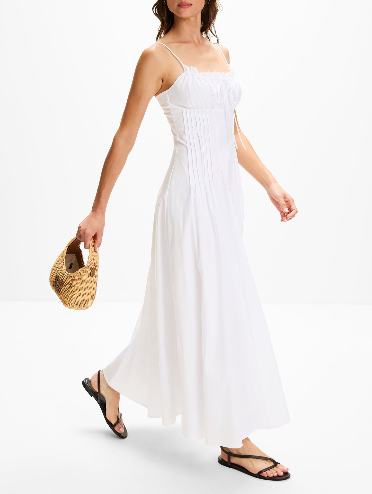 Margi Dress,STAUD,WHITE,Image 3