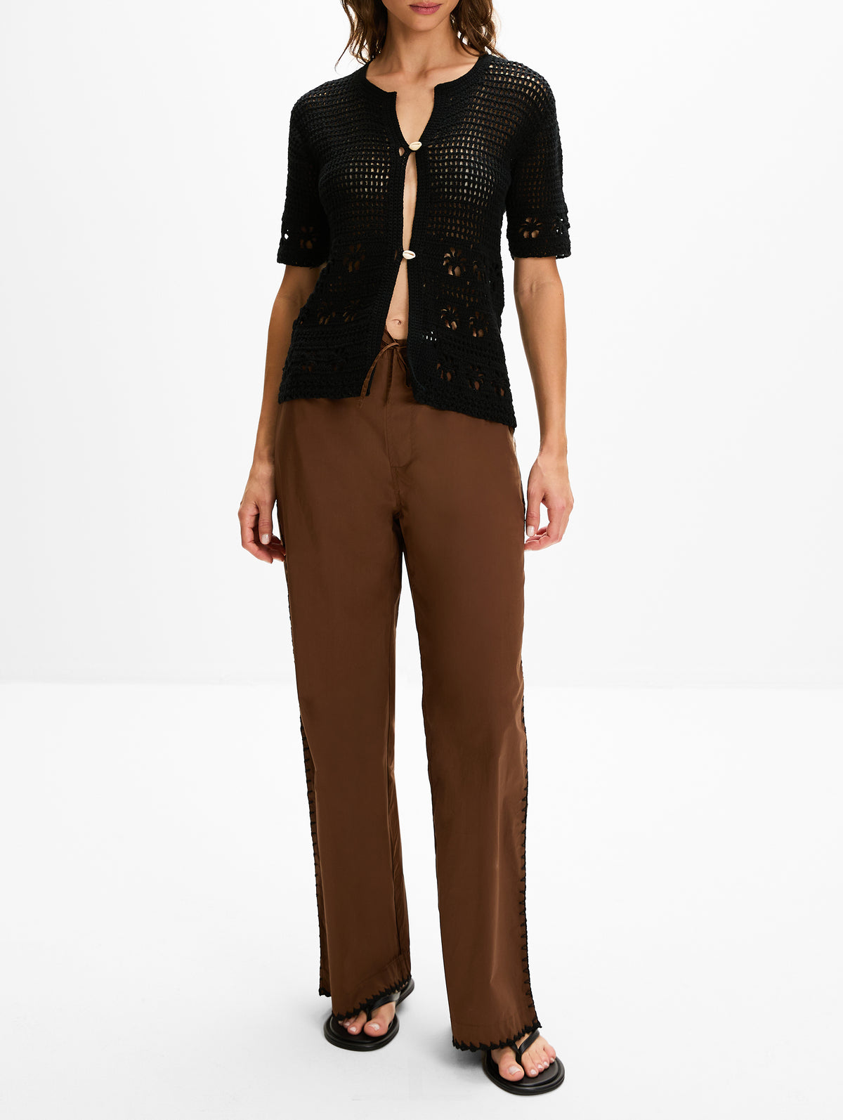 Casa Pant,TERRY PUESTO,CHOC,Image 2
