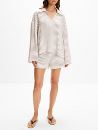 Felix Short,TOVE,WHITE STRIPE,Image 2