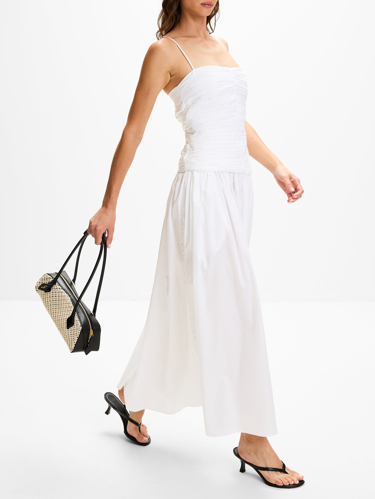 Amina Dress,TOVE,WHITE,Image 3