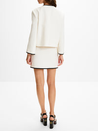 Tweed Skirt,VALENTINO GARAVANI,MILKY BLACK,Image 4