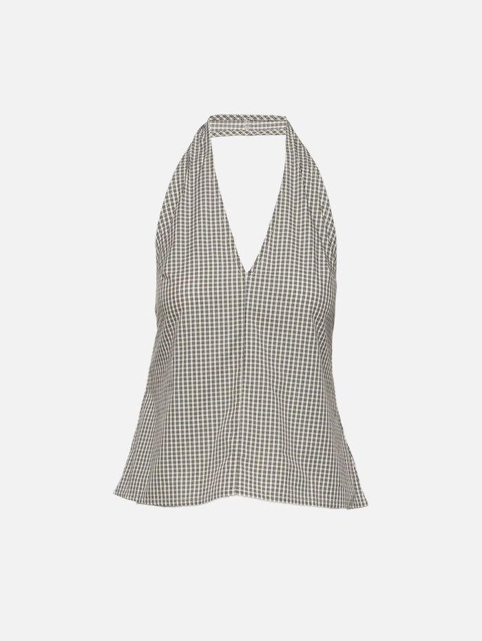 Posie Top,BELLE ANNA,BLACK PLAID,Image 1