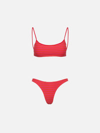 Undici Low Waist Bikini Bottom,LIDO,STRIPE FLAMINGO,Image 1