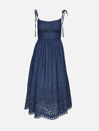 Mahon Broderie Denim Dress,ZIMMERMANN,INK,Image 2