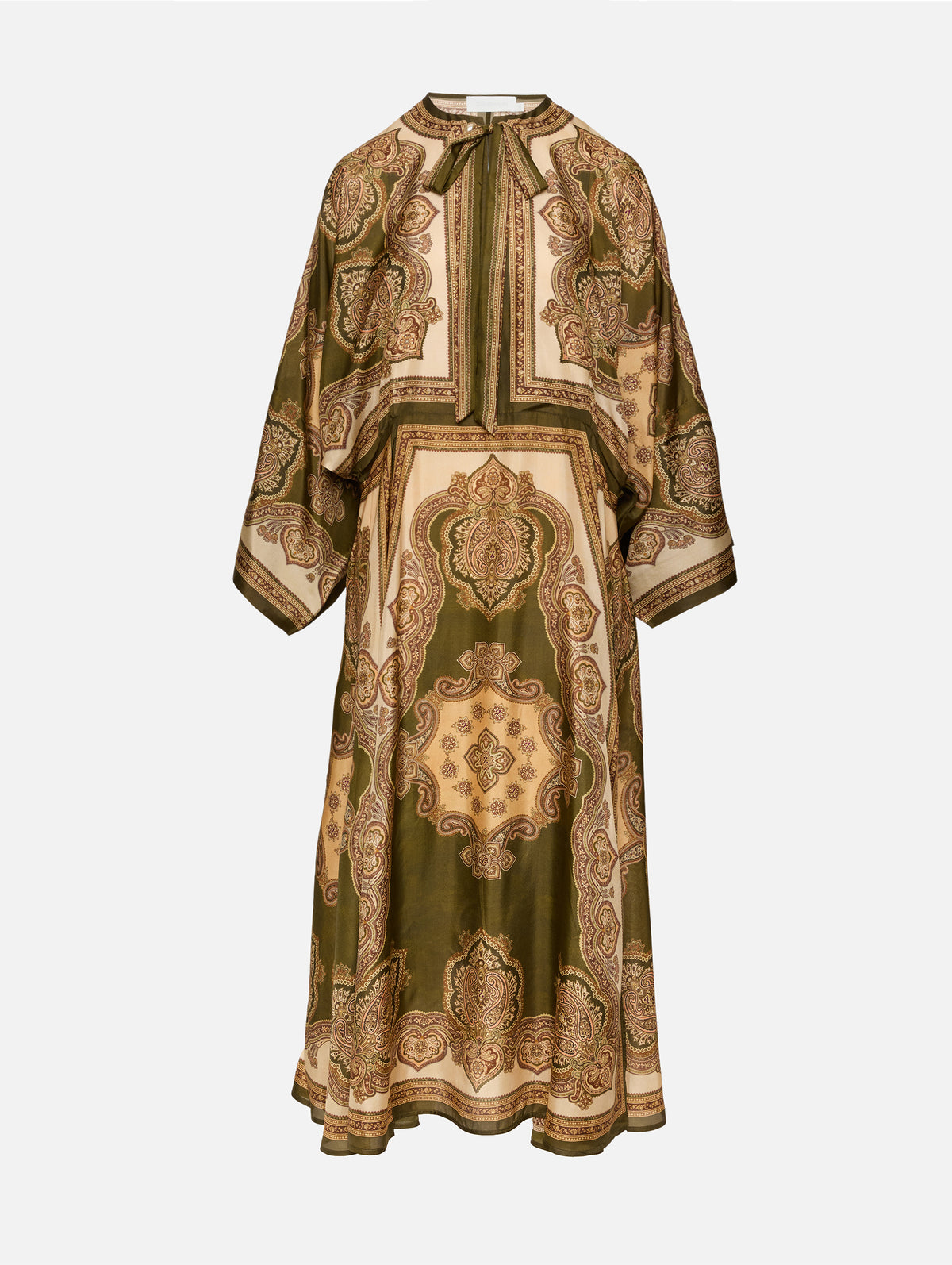 Mahon Tunic Midi Dress,ZIMMERMANN,OLIVE PAISLEY,Image 2