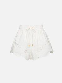 Mahon Embroidered Short,ZIMMERMANN,IVORY,Image 1