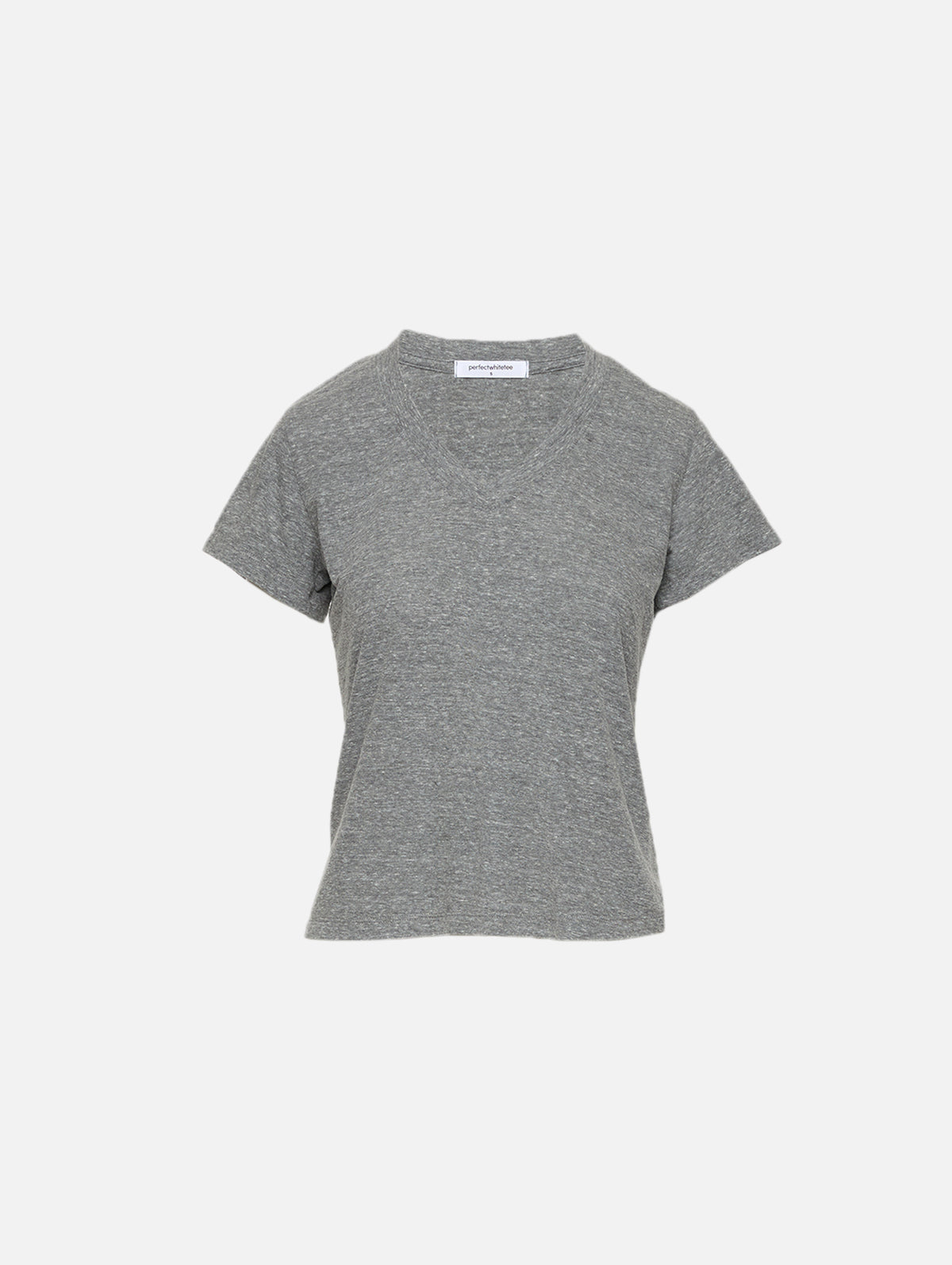 Hendrix V Neck Tee,PERFECTWHITETEE,HEATHER GREY,Image 2
