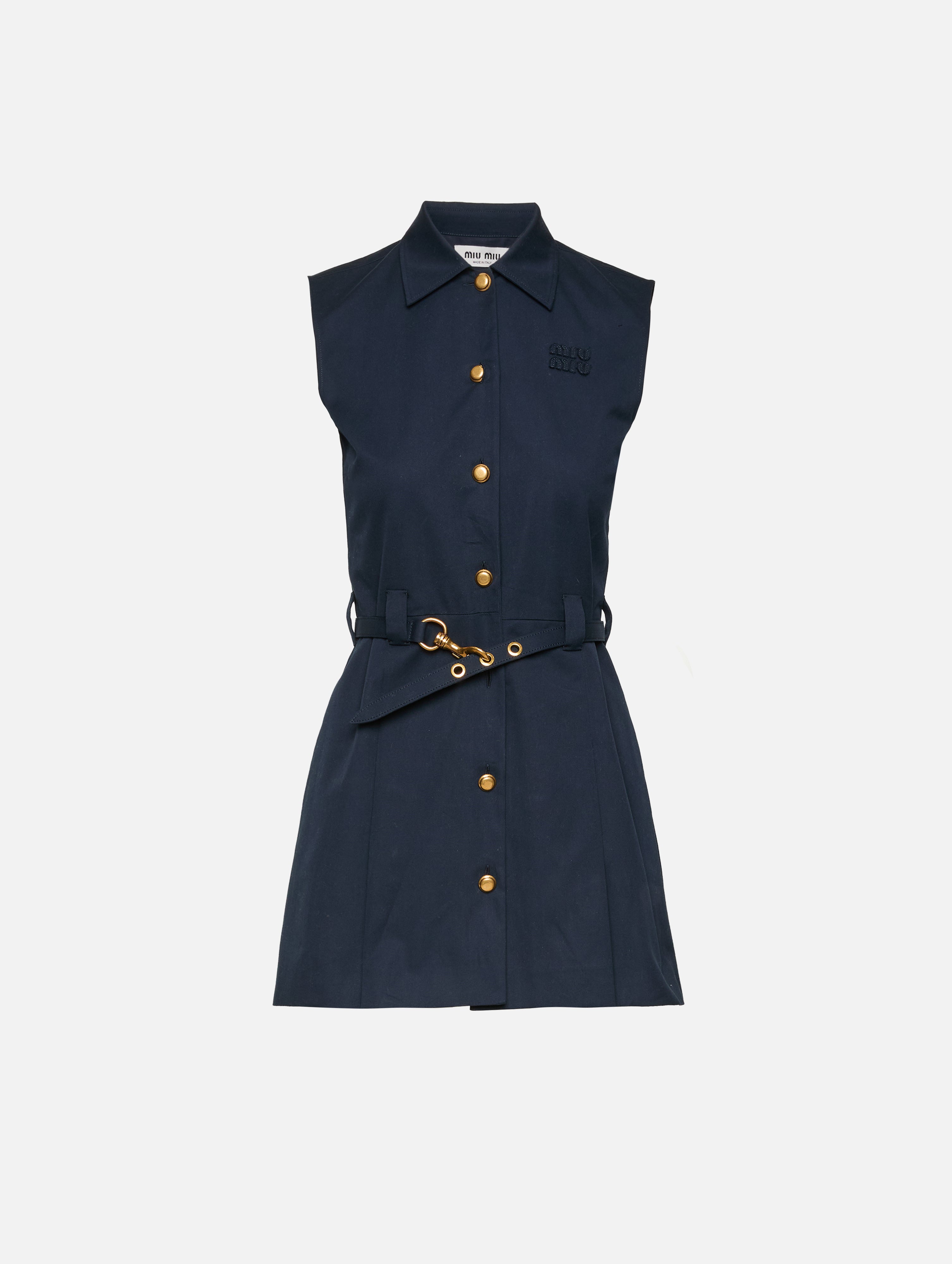 Belted Mini Dress | MIU MIU | elysewalker