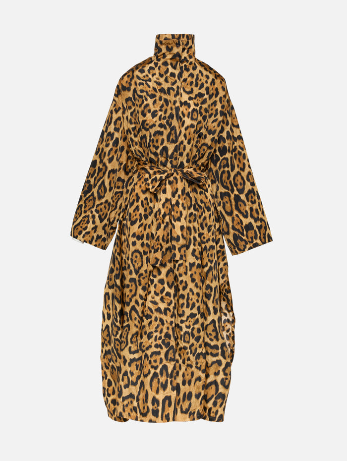 Pleated Coat,ALAIA,NOIR CARAMEL,Image 1