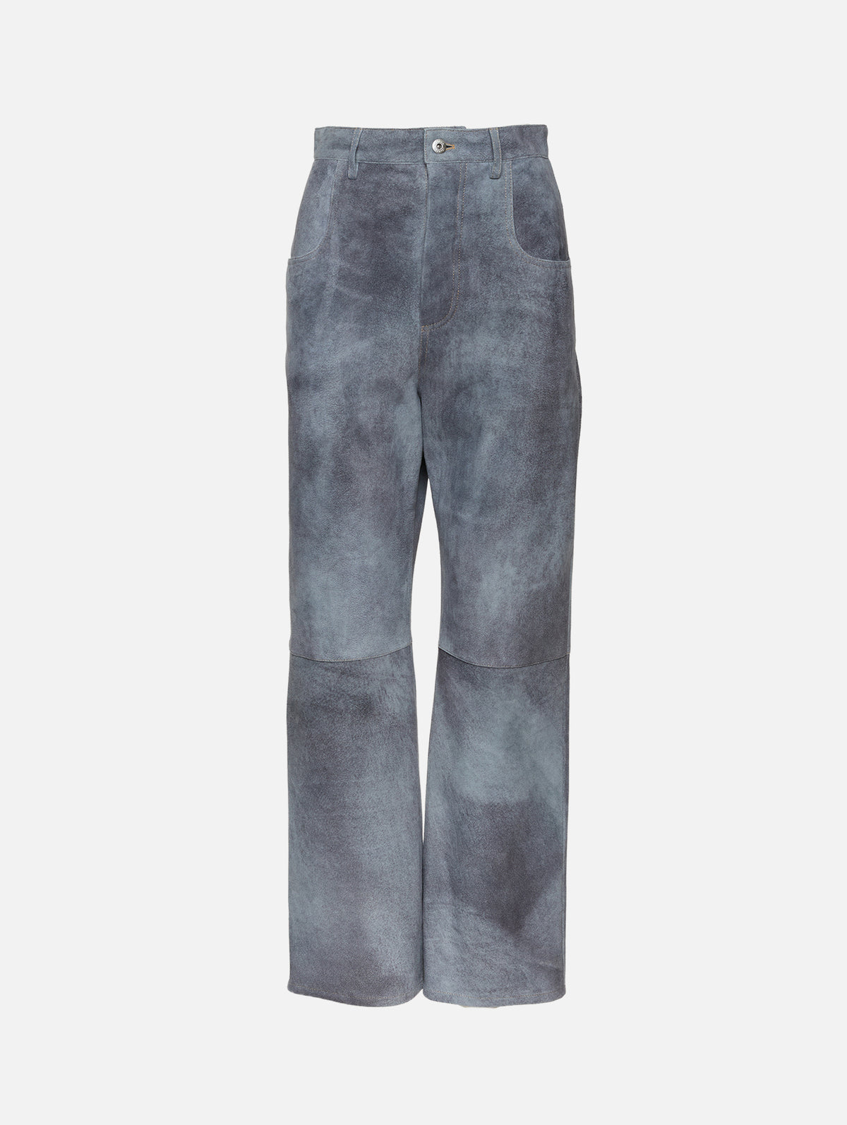 Suede Trouser,BOTTEGA VENETA,CLOUDY INDIGO,Image 1
