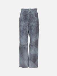 Suede Trouser,BOTTEGA VENETA,CLOUDY INDIGO,Image 1