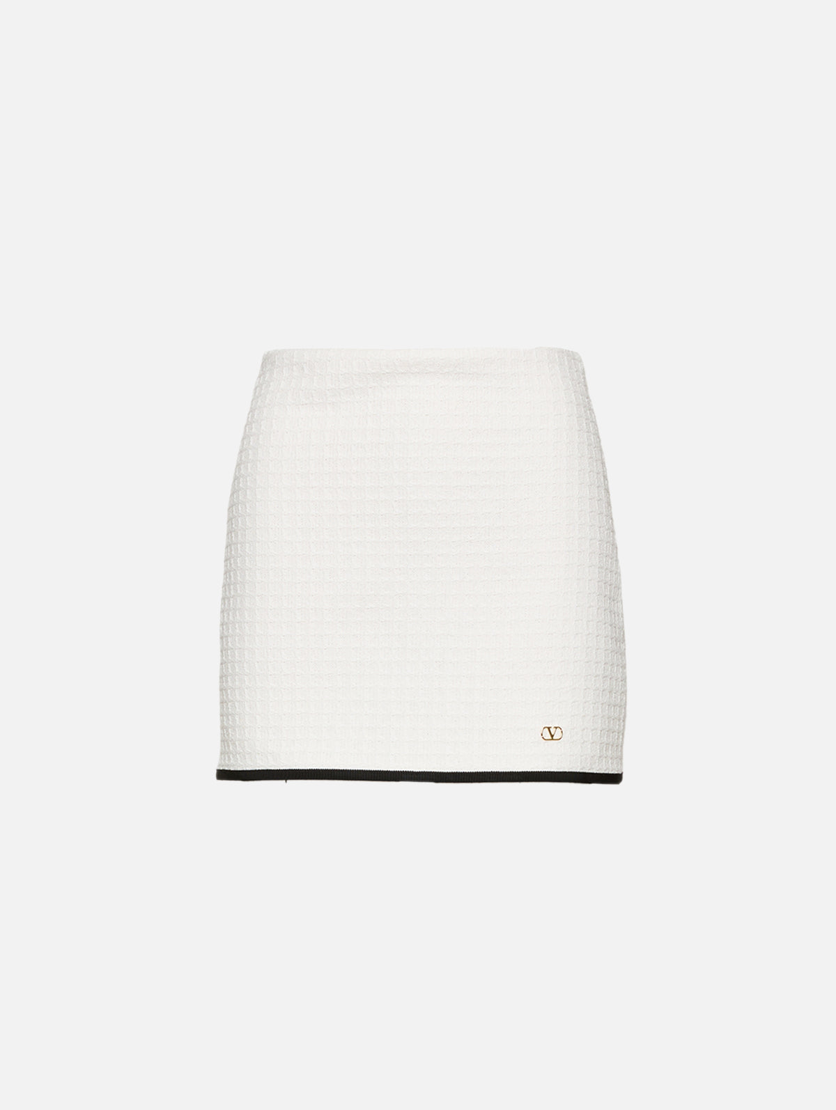 Tweed Skirt,VALENTINO GARAVANI,MILKY BLACK,Image 1