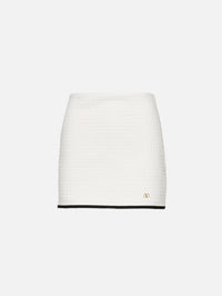 Tweed Skirt,VALENTINO GARAVANI,MILKY BLACK,Image 1
