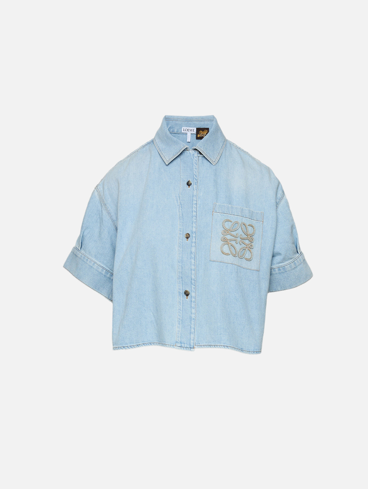 Short Sleeve Shirt,LOEWE,WASHED BLUE,Image 1