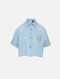 Short Sleeve Shirt,LOEWE,WASHED BLUE,Image 1