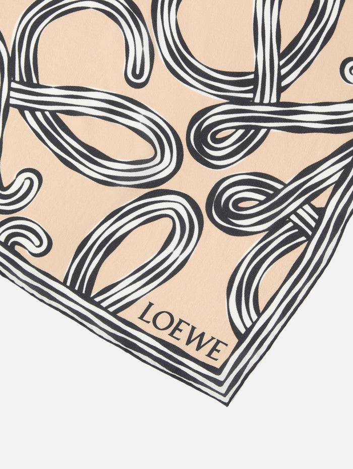 Scarf,LOEWE,BEIGE,Image 1