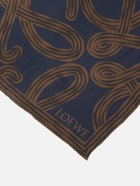 Scarf,LOEWE,NAVY BROWN,Image 2