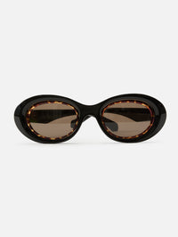 Anagram Sunglasses,LOEWE EYEWEAR,SHINY BLACK BROWN,Image 1