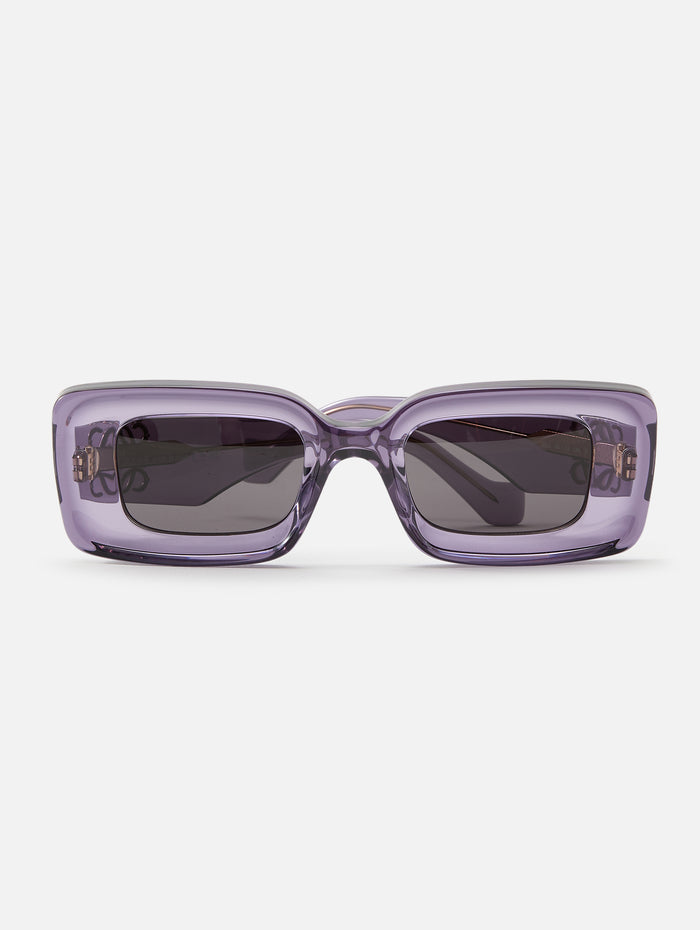 Anagram Beveled Sunglasses,LOEWE EYEWEAR,VIOLET,Image 1