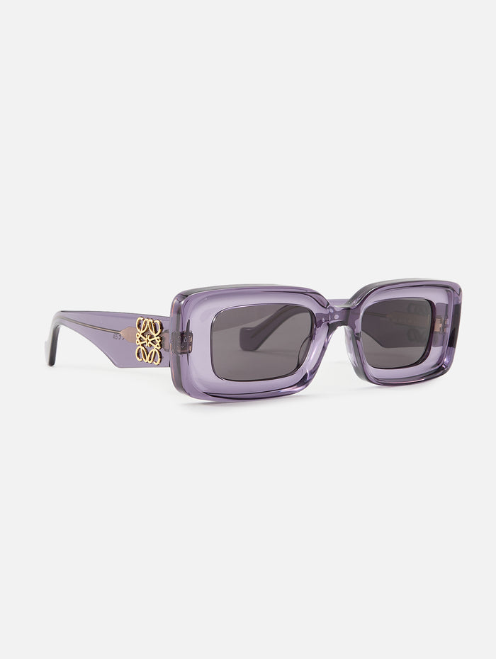 Anagram Beveled Sunglasses,LOEWE EYEWEAR,VIOLET,Image 1
