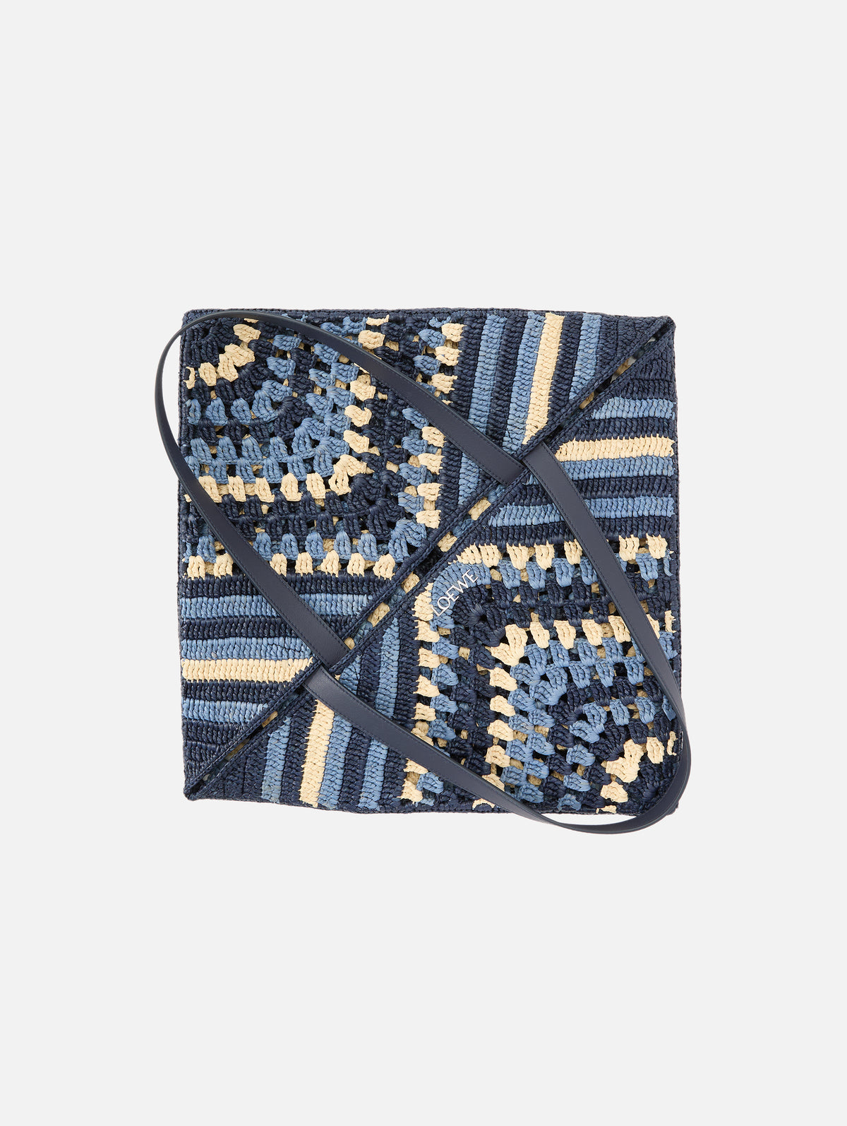 Puzzle Crochet Bag,LOEWE,NAVY SKY,Image 4