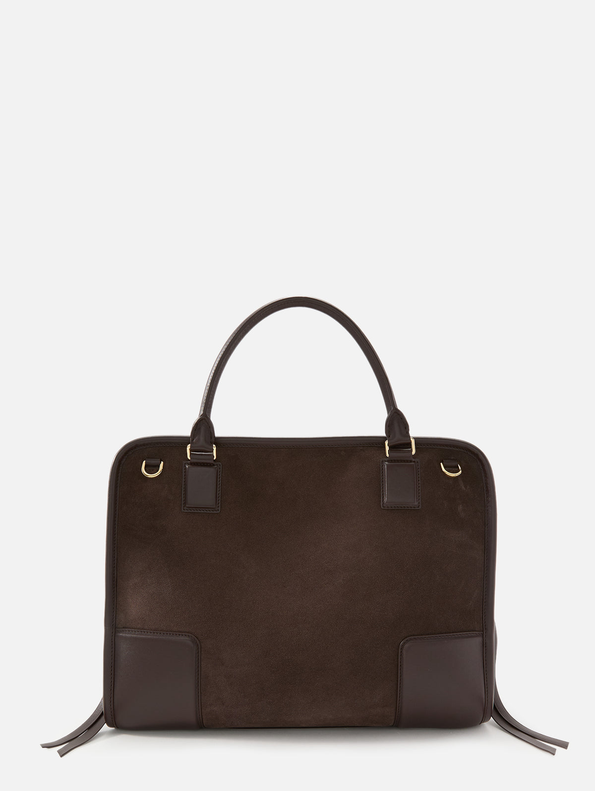 Amazona Large Tote,LOEWE,DARK CHESTNUT,Image 2