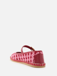 La Cruisette Ballerina Flat,VALENTINO GARAVANI,PINK STRIPE,Image 3