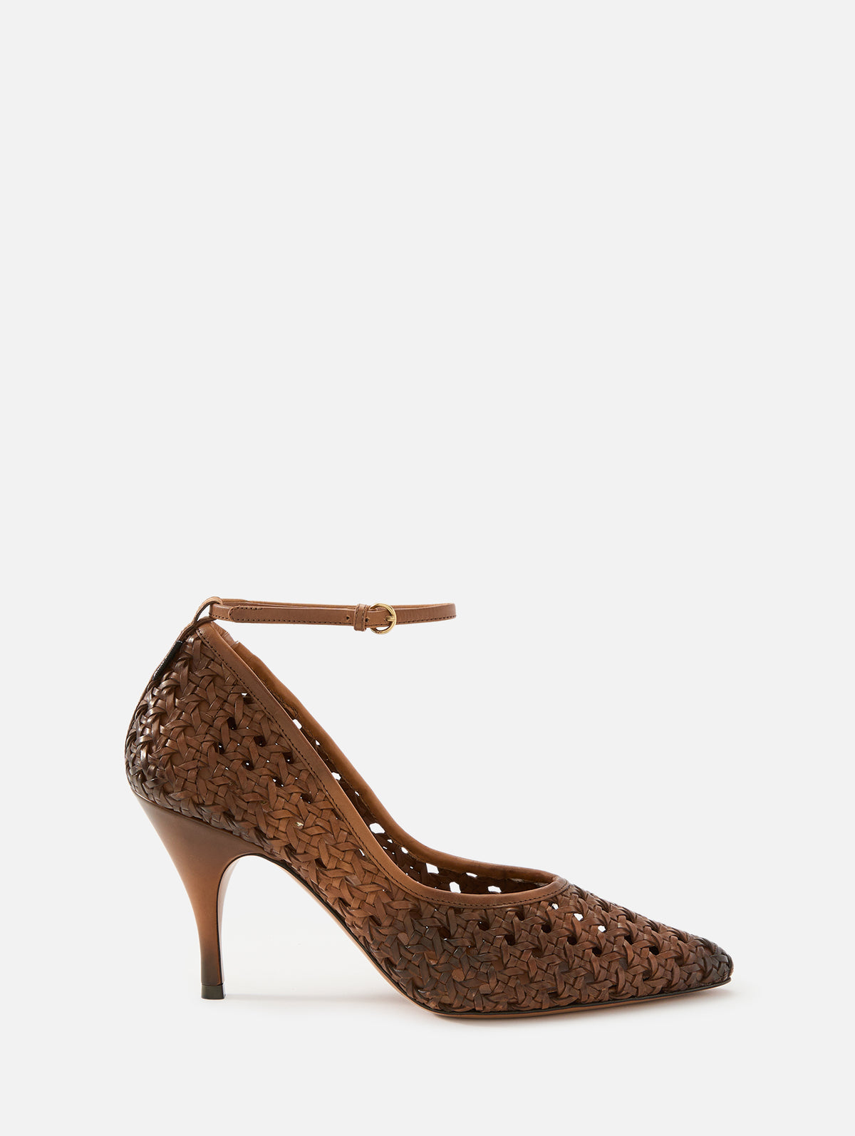 Modellerie Woven Pump,MIU MIU,COGNAC,Image 1
