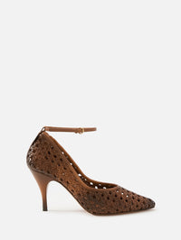 Modellerie Woven Pump,MIU MIU,COGNAC,Image 1