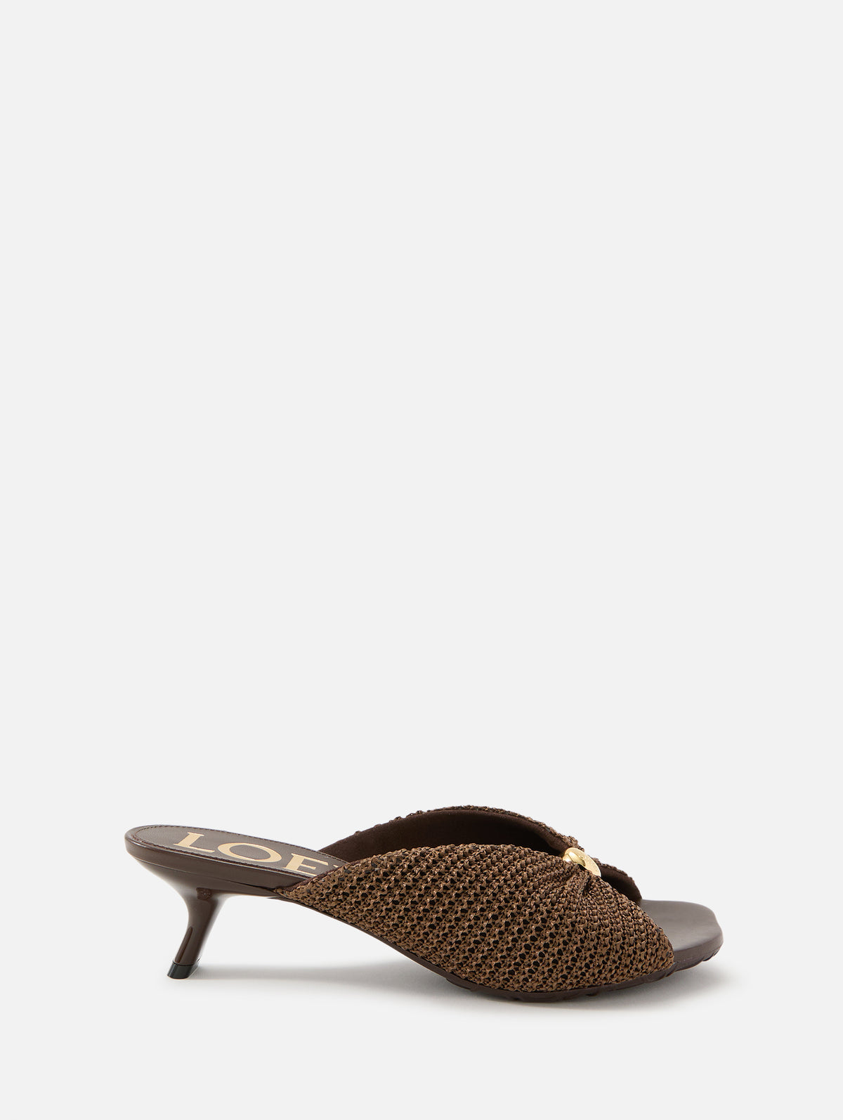 Pebble Slide 45mm,LOEWE,DARK BROWN,Image 1