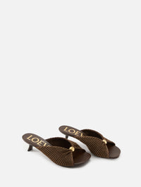 Pebble Slide 45mm,LOEWE,DARK BROWN,Image 2