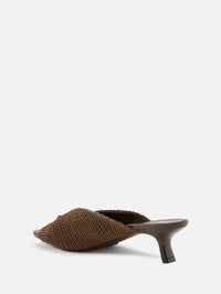 Pebble Slide 45mm,LOEWE,DARK BROWN,Image 3