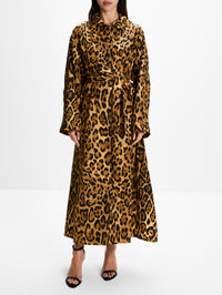 Pleated Coat,ALAIA,NOIR CARAMEL,Image 2