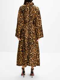 Pleated Coat,ALAIA,NOIR CARAMEL,Image 4