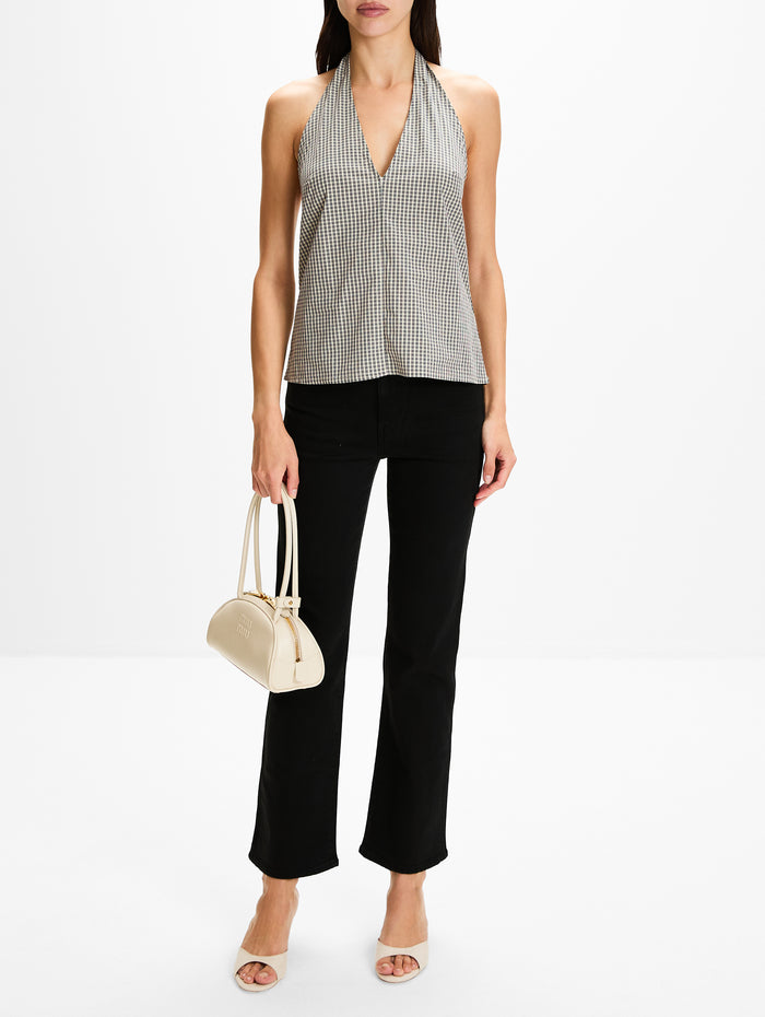 Posie Top,BELLE ANNA,BLACK PLAID,Image 1