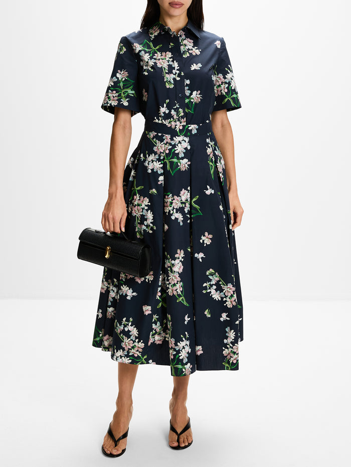 Floral Skirt,ERDEM,PAINTED ORCHID,Image 1