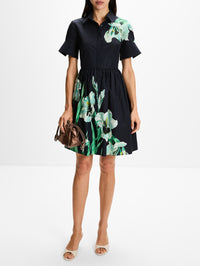 Floral Mini Dress,ERDEM,MIRRORED ORCHID,Image 2