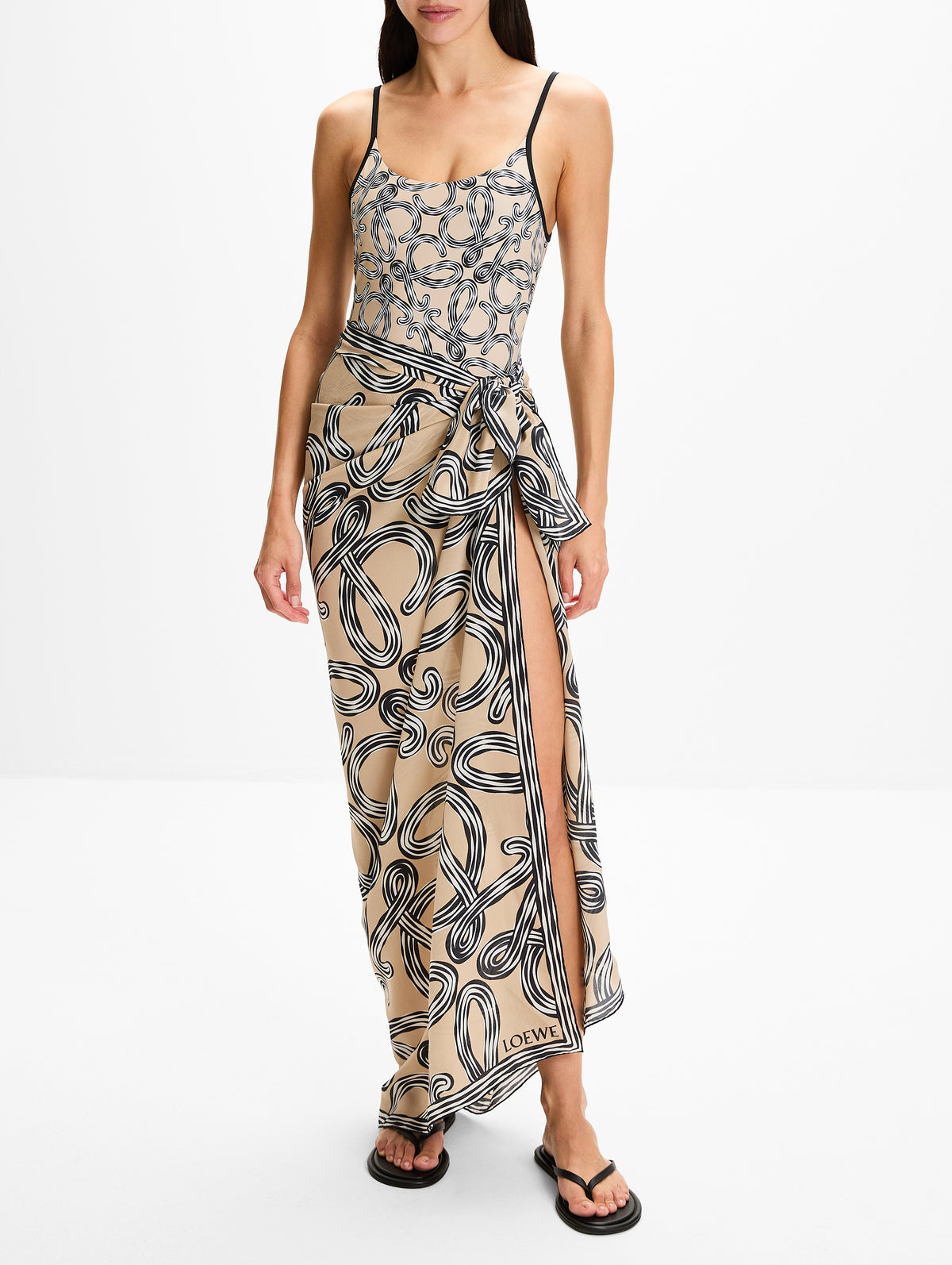 Swimsuit,LOEWE,BEIGE,Image 4