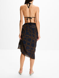 Scarf,LOEWE,NAVY BROWN,Image 5