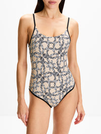 Swimsuit,LOEWE,BEIGE,Image 2