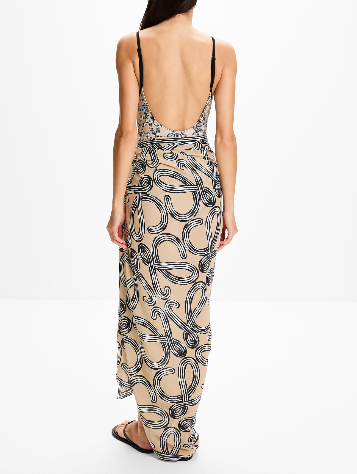 Scarf,LOEWE,BEIGE,Image 5