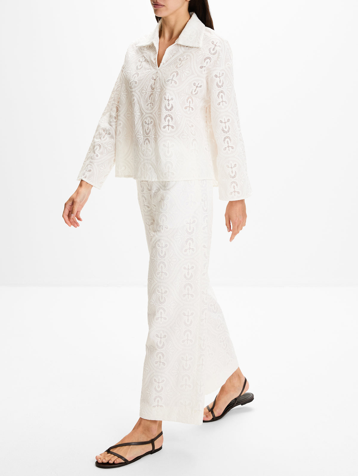 Nynette Trouser,TOVE,WHITE,Image 3