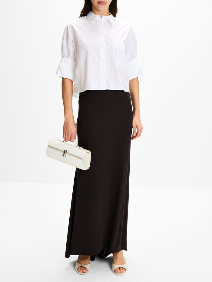Dree Skirt,TWP,DARK CHOCOLATE,Image 1