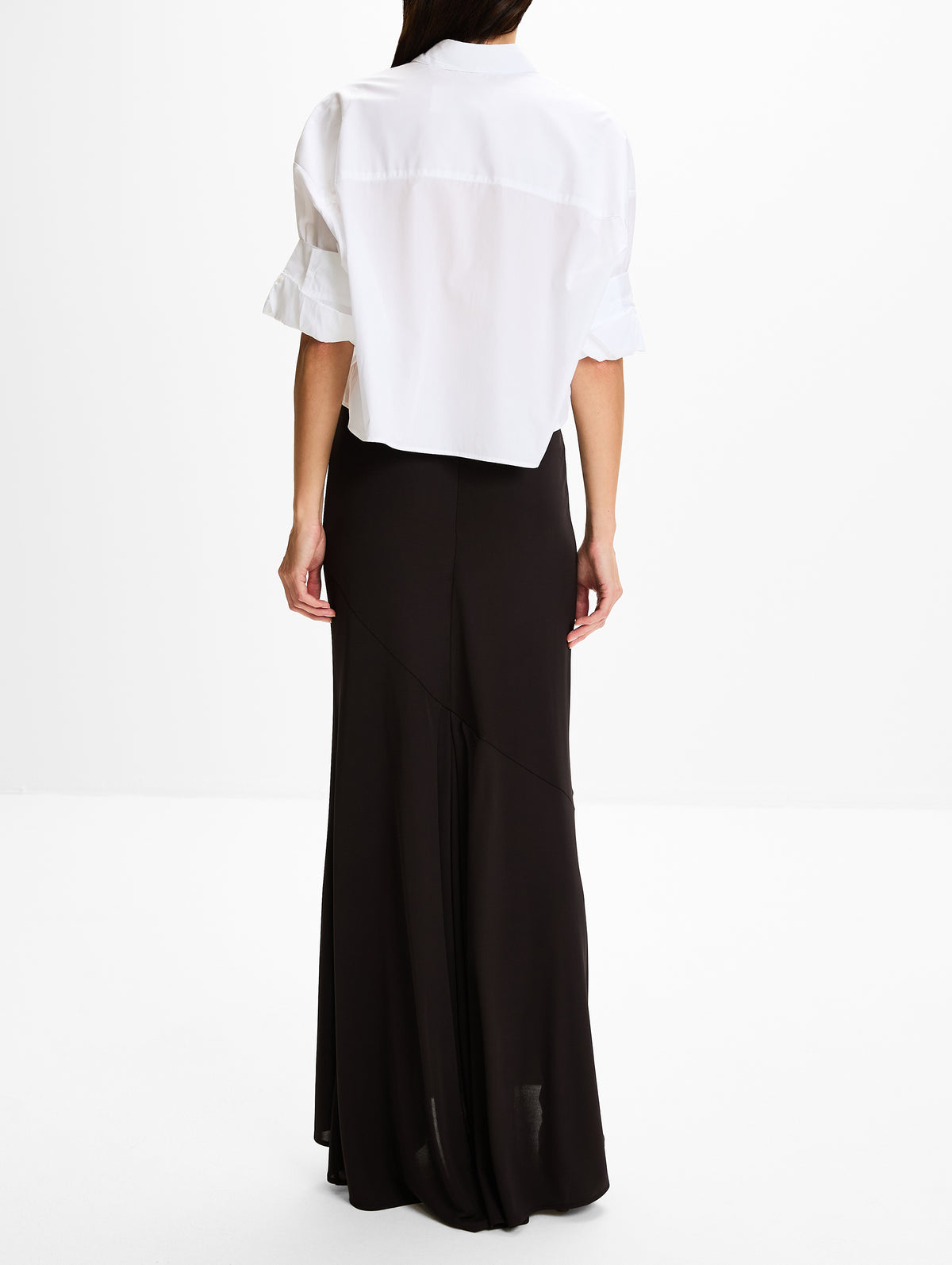 Dree Skirt,TWP,DARK CHOCOLATE,Image 4