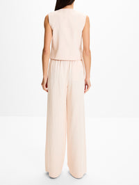 High Neck Vest,TWP,CREME DE PECHE,Image 3