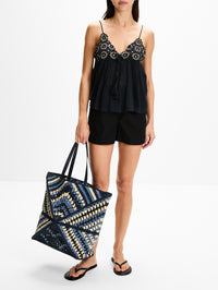Alessia Coverup Top,ULLA JOHNSON,MIDNIGHT,Image 2
