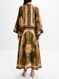 Mahon Tunic Midi Dress,ZIMMERMANN,OLIVE PAISLEY,Image 4