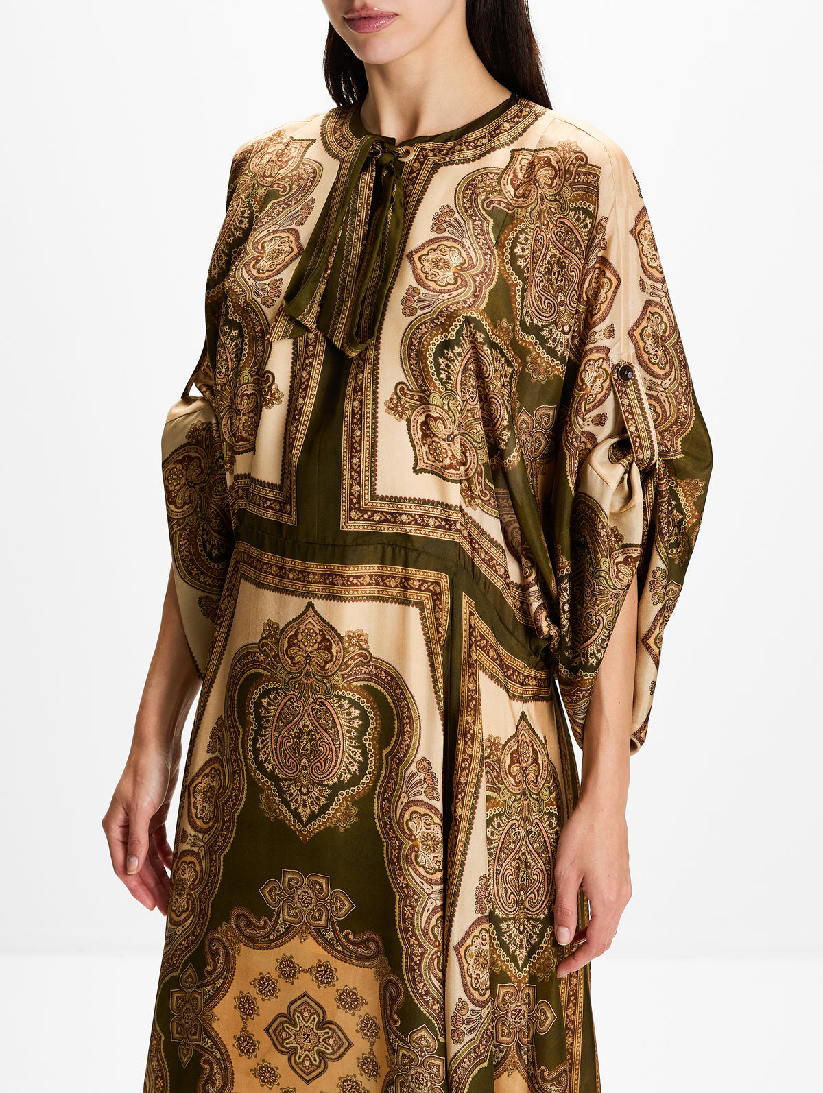 Mahon Tunic Midi Dress,ZIMMERMANN,OLIVE PAISLEY,Image 5