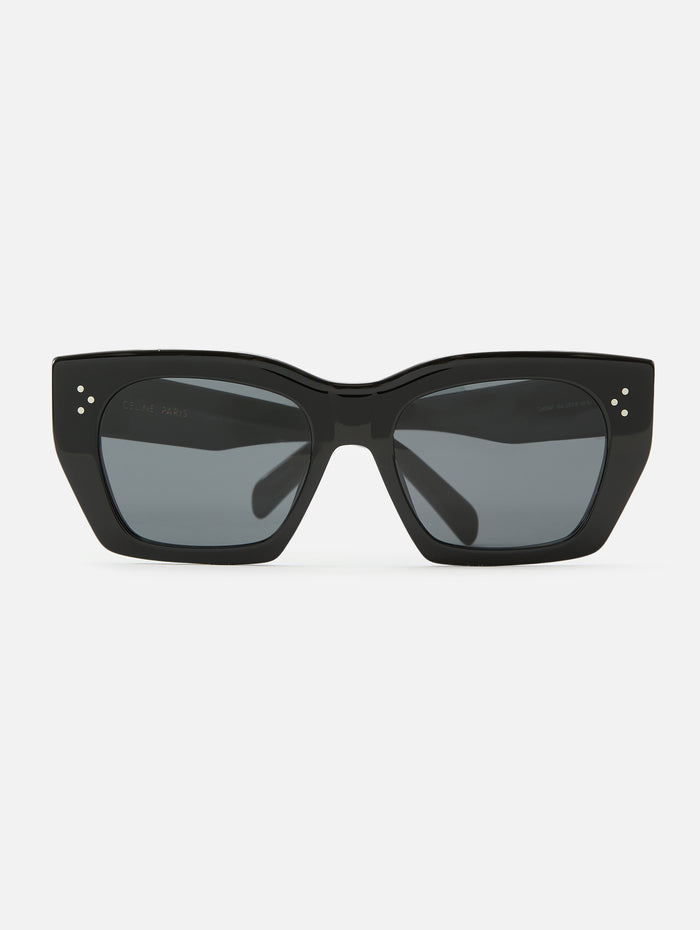 3 Dots Square Sunglasses,CELINE EYEWEAR,SHINY BLACK,Image 1